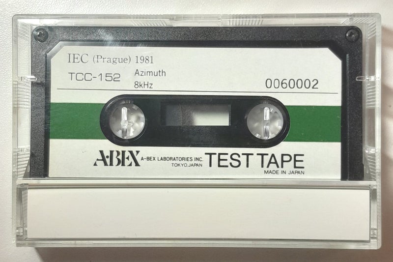 A·BEX / ABEX 8kHz Azimuth Test Cassette Tape TCC-152 (IEC Prague 1981) Carousel 1