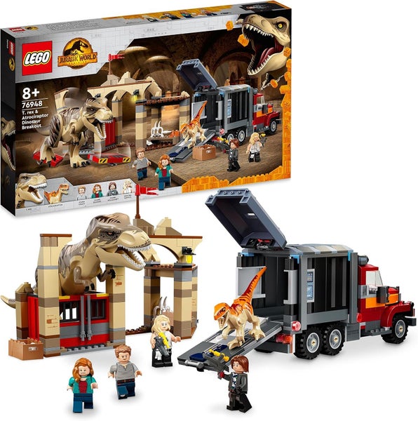 LEGO Jurassic World 76948 T. rex & Atrociraptor Dinosaur Breakout Carousel 1