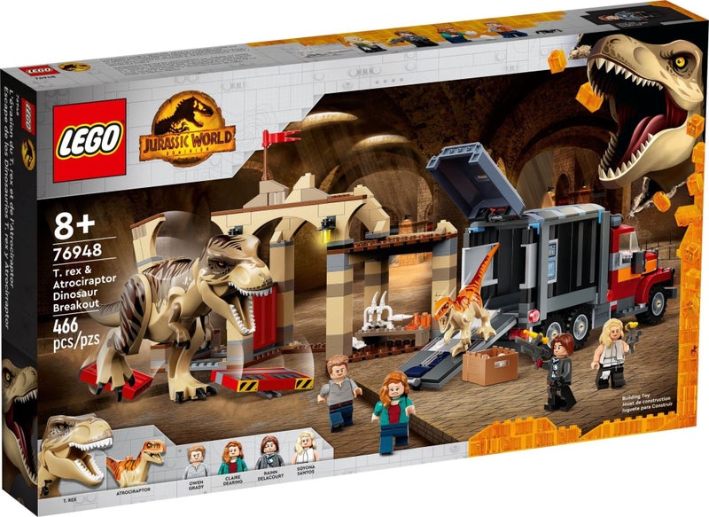 LEGO Jurassic World 76948 T. rex & Atrociraptor Dinosaur Breakout Carousel 2