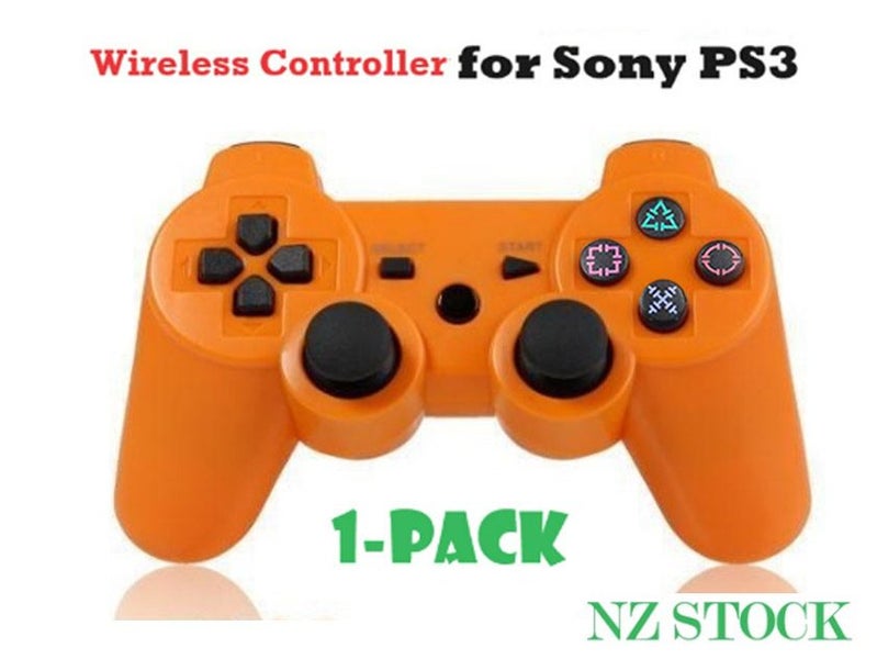 PS3 Wireless Controller NEW ____ Orange "NEW Arrival 1-Pack Orange in NZ" Carousel 1