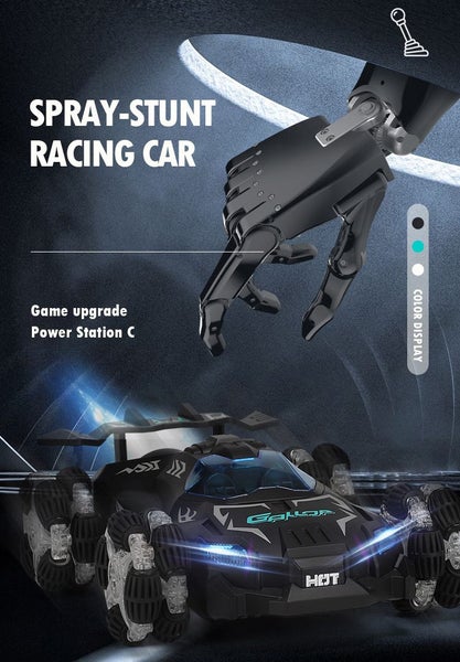 High-Speed Drift Racing Car, Dual Remote Control Electric Toy, Black Carousel 2