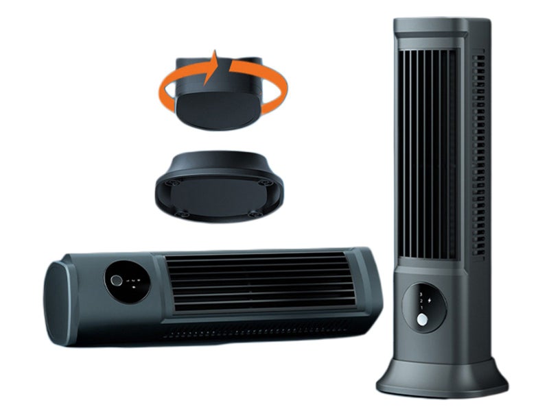 2X Desktop Tower Fan USB Charging Portable Air Conditioner Electric No Blade Fan Carousel 1
