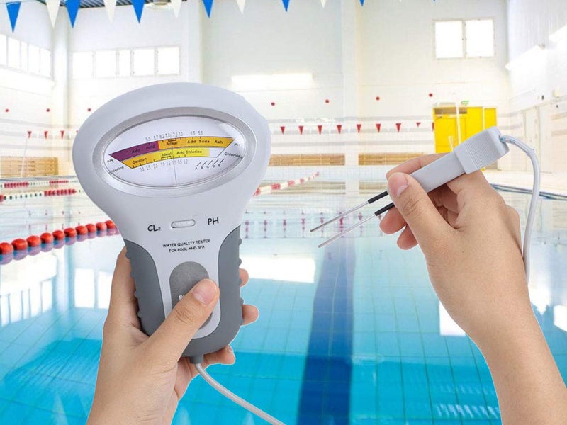 Water Quality Tester Swimming Pool Kit Digital PH Meter Chlorine Level Monitor Carousel 2