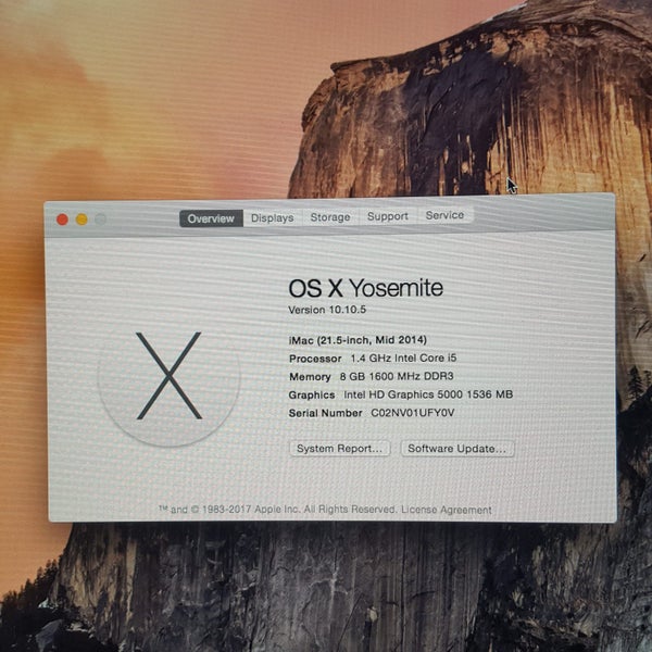 Sale - iMac 14 - 1.45Ghz i5 CPU , 8GB RAM 21.5 Monitor, 1.12TB Drive Carousel 2