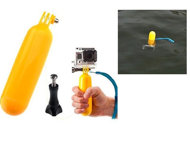 Floating Pole Grip for GoPro + Screw and Strap Compatible Carousel 1