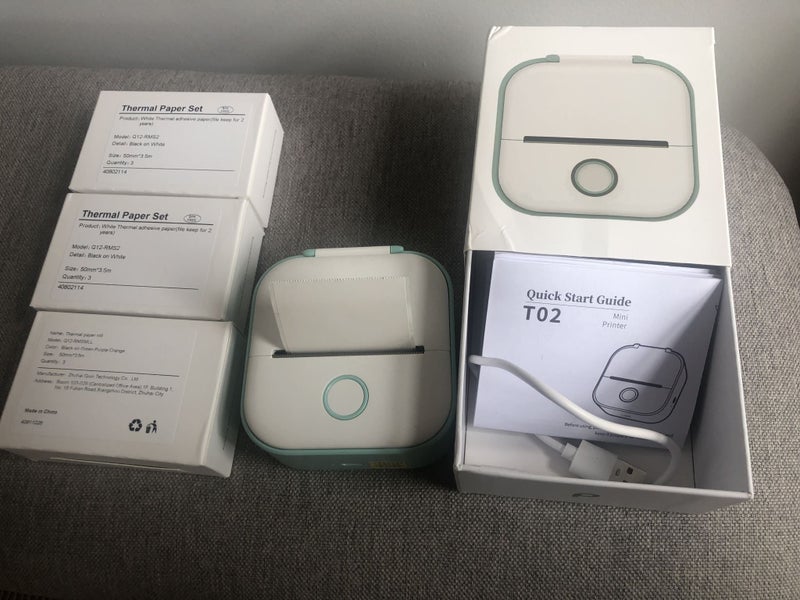 Print Pod - Thermal Mini Printer + 10 rolls Thermal paper Carousel 1