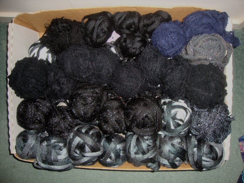 Selection of Frilly SCARF yarn / balls assortment Carousel 2
