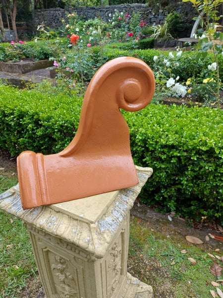 Gable-end Finials; Traditional genuine terracotta , roof ridge tiles Carousel 2