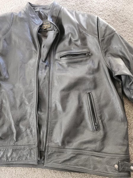 Women's Leather Motor Bike Jacket size 2XL like new Carousel 1