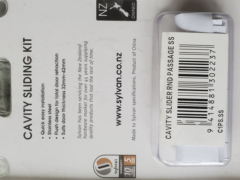 Sylvan cavity slider stainless steel passage kit x 2 Carousel 3