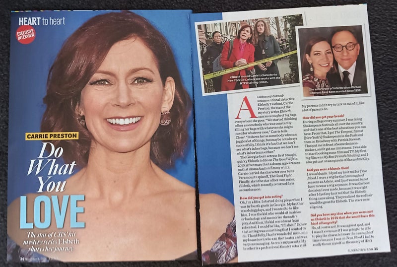 Carrie Preston magazine clippings - Elsbeth, The Good Wife, The Good Fight Carousel 1
