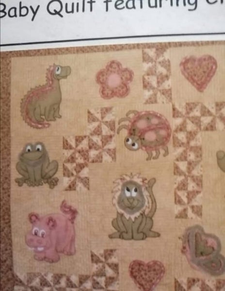 Chenille Baby Quilt Kit Carousel 1