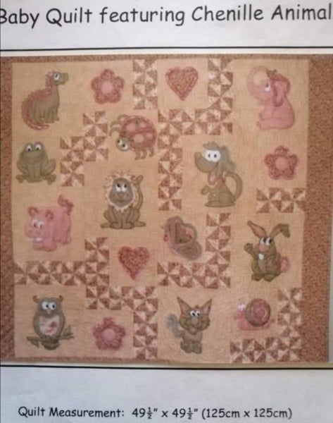 Chenille Baby Quilt Kit Carousel 2