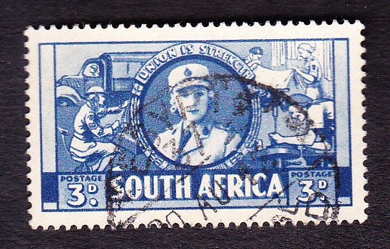 SOUTH AFRICA 1941 WAR EFFORT-NURSE 3d 1 USED Stamp Carousel 1