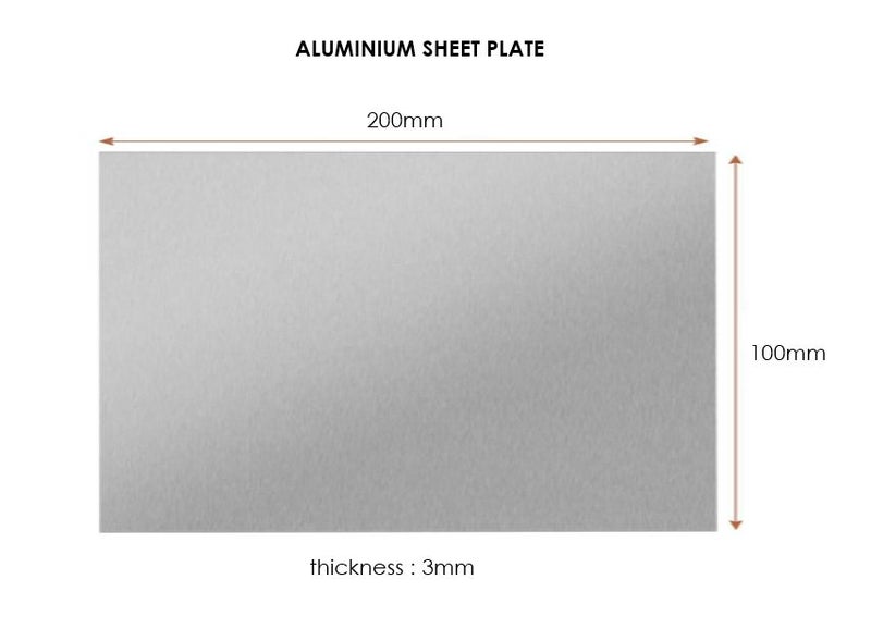 3mm Aluminium Sheet Plate Size 100x200mm Carousel 1