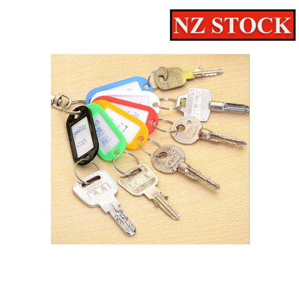 Key Ring 20 x pcs Mixed Bag Plastic Key Ring ID Tags Best Seller Carousel 1