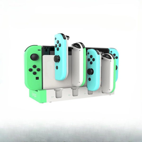 Snake Quad Charger Fast Charging Dock for NS Game Console - Green for Nintend... Carousel 1