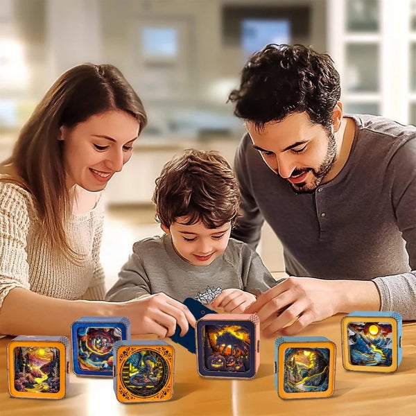 Woodbests - Moonlit Mountain Kit - 3D Wooden Puzzle Night Light Carousel 9
