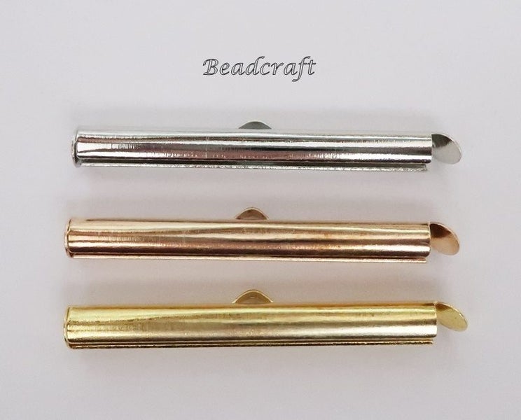 CHOOSE COLOUR - 1 Pr. 35 mm BEAD WEAVING END TUBES - COMBINE SHIPPING Carousel 1