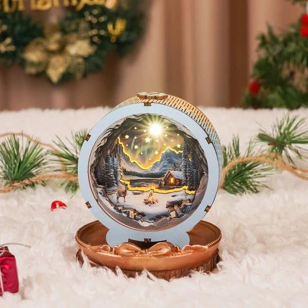 Woodbests - Aurora World Kit - 3D Wooden Puzzle Night Light Carousel 2
