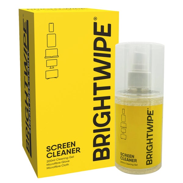 BRIGHTWIPE Screen Cleaner Spray - 200ml Bottle + 1 Microfibre Cloth and Glove Carousel 1