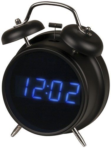 BLUE DISPLAY LED ALARM CLOCK FM RADIO RETRO MODEL Carousel 1