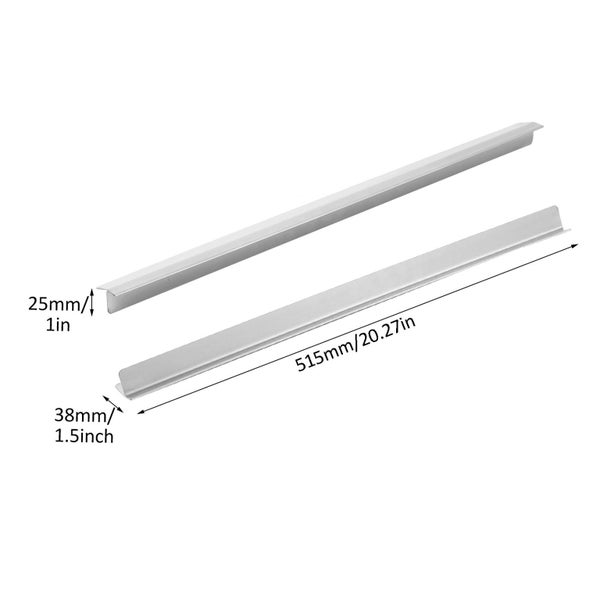 oven side gap filler 2 Pack 20.27Inch Stainless Steel Stove Gap Cover , Stove Carousel 1