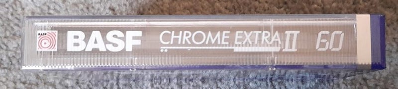 BASF Chrome Extra II 60 min Blank (Type II) Audio Cassette Tape (new/sealed) Carousel 4