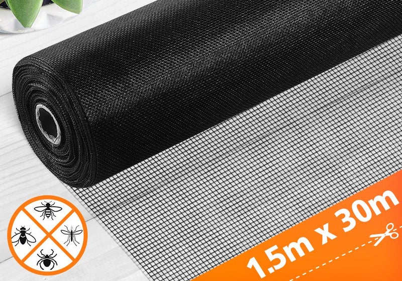 Fly Window Screen Mesh 30x1.5m Mosquito Netting Carousel 1