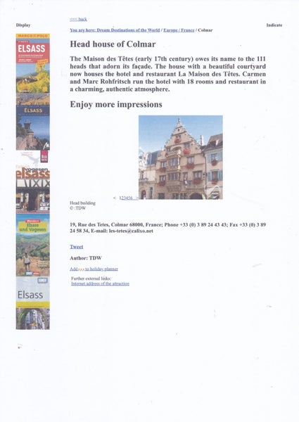 Colmar, Head House of Colmar, print Carousel 2