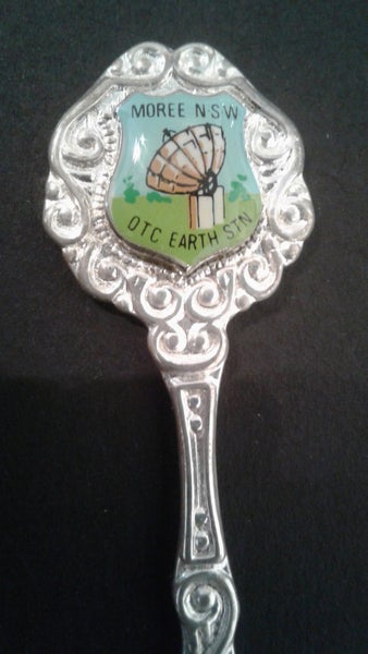 MOREE NSW OTC EARTH STN - collectable teaspoon Carousel 1