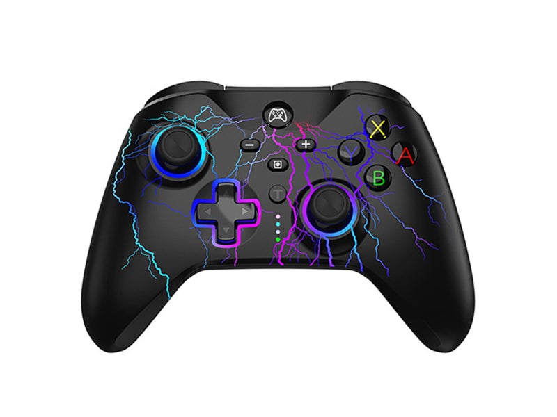Wireless Game Controller Bluetooth Controller USB Wired Gamepad RGB Light Remote Carousel 1