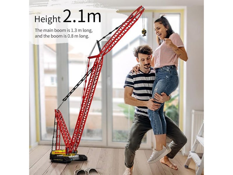 Technology Crawler Crane Building Block Kit, RC Tower Crane, Heavy Duty Crawler Carousel 7