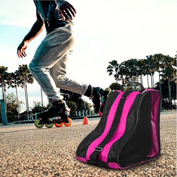Kids Roller Skate Bag Children Ice Skate Bag Triangle Inline Skate Bag Oxford Carousel 1