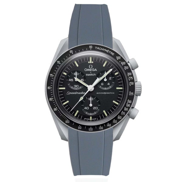 Curved End Rubber Quick Release Strap for Omega x Swatch MoonSwatch Mission t... Carousel 2