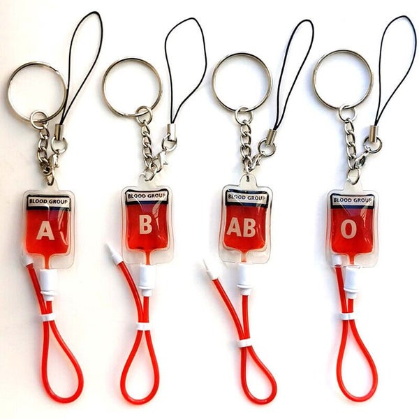 Blood Bag Keychain Handbag Pendant Keyring Key Chain Ring Gift Key Holder Decor Carousel 1