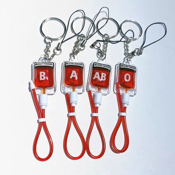Blood Bag Keychain Handbag Pendant Keyring Key Chain Ring Gift Key Holder Decor Carousel 2