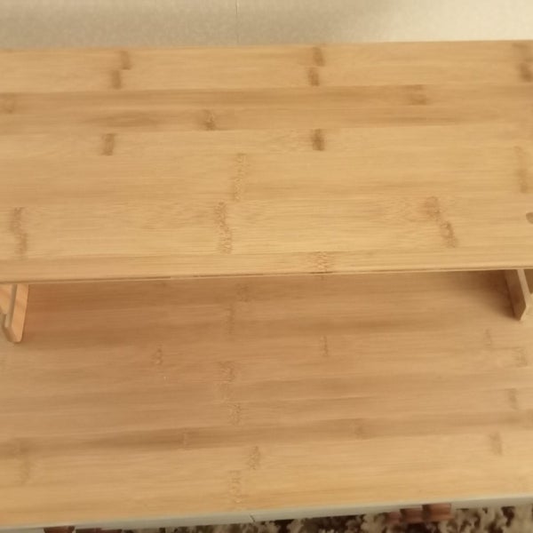 ***Preloved, Wooden Stand with 2 Shelves, Clever Set Up 4 Laptop/Computer Use*** Carousel 5