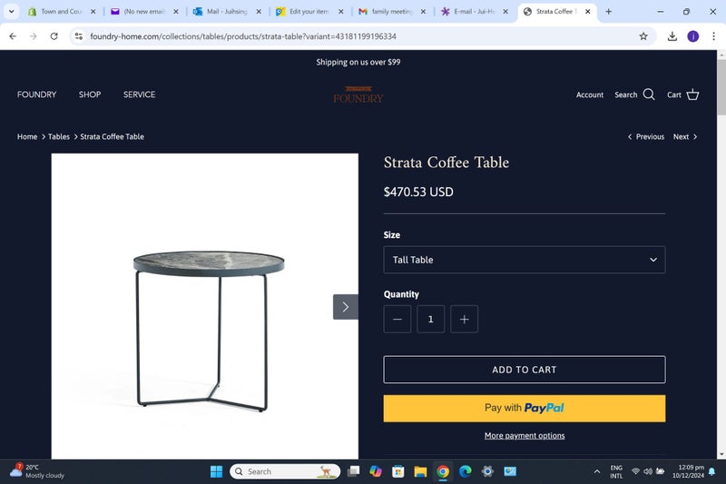 TNC Strata Side Table AT133M Carousel 4
