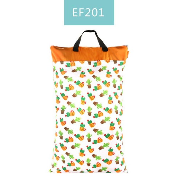 EF201 *SALE*Happy Flute® LARGE -2 pockets nappy/wet bag waterproof 40x70cm x1 Carousel 1