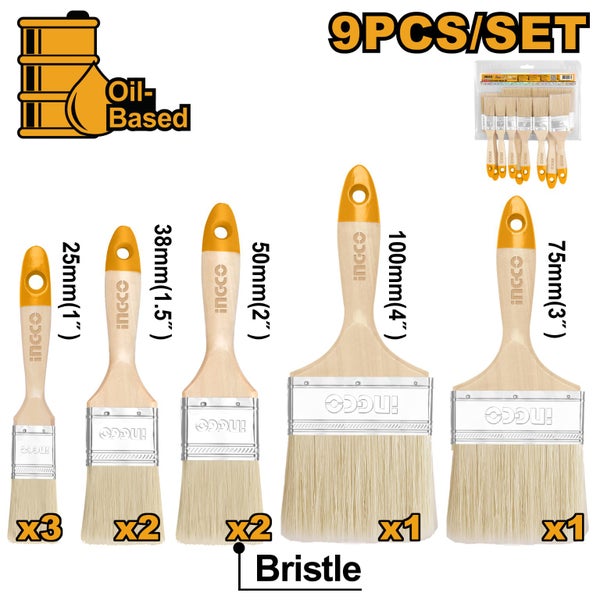 Paint Brush 9pc Set Carousel 1