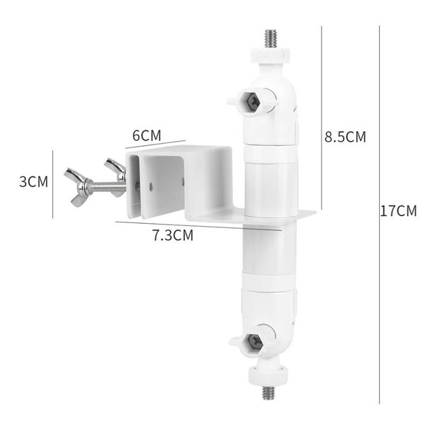 2 in 1 Gutter Mount For Arlo / Eufy / Ring Cameras & Solar Panel Carousel 8