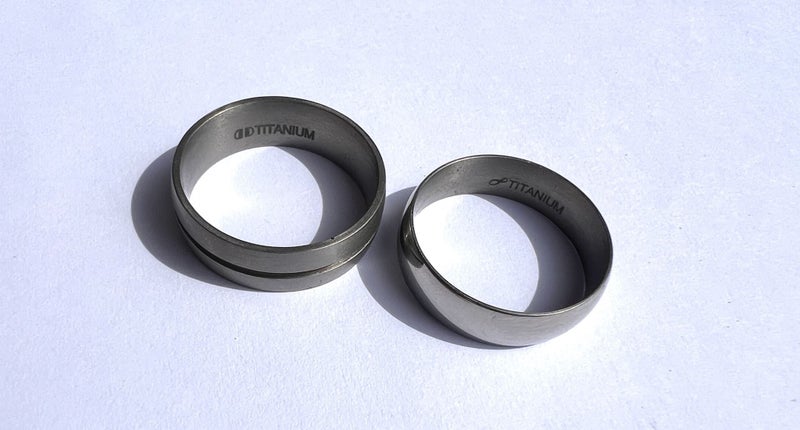 Two Titanium Men's Wedding Bands - RETAIL TOTAL $1,208 - Lot ZJ 122 Carousel 6
