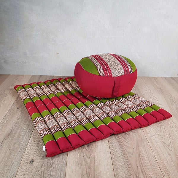 [MANGO TREES] Foldable Zafu&Zabuton Meditation Cushion Set GreyBlue Carousel 9