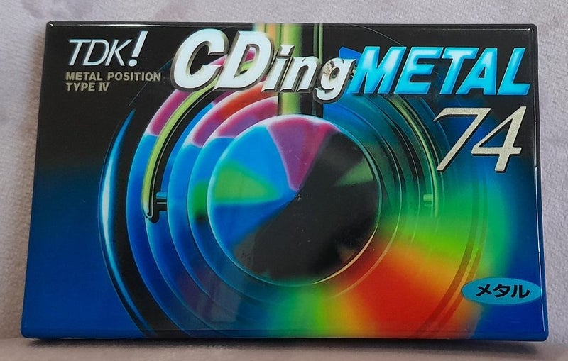 TDK CDing Metal 74 min Type IV Blank Audio Cassette Tape (new/sealed) Carousel 1