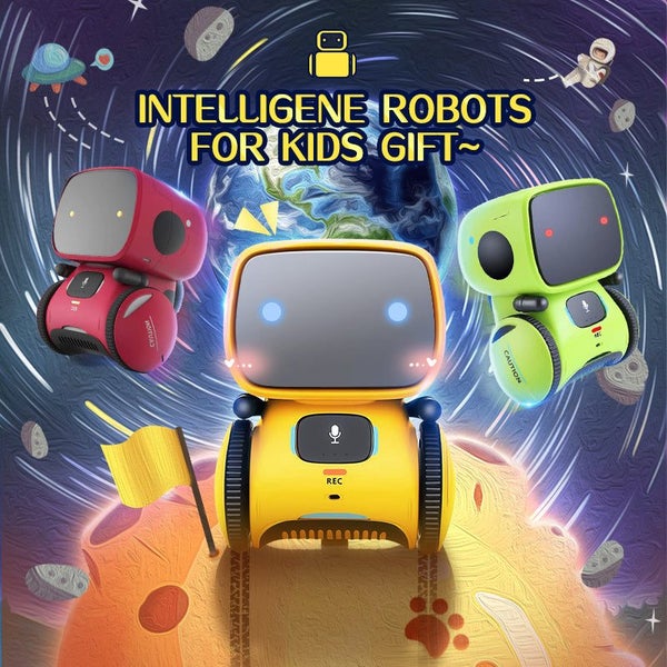 Interactive Cute Toy Smart Robot for Kids Dance Voice Command Touch Control T... Carousel 2