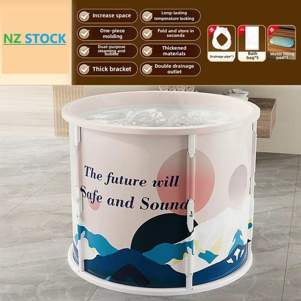 Installation-free folding tub | Hot SPA Tub|Ice Bath Tub|Soaking Bath Tub 80 cm Carousel 1