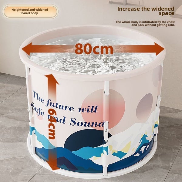 Installation-free folding tub | Hot SPA Tub|Ice Bath Tub|Soaking Bath Tub 80 cm Carousel 2