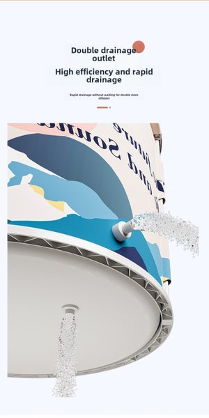 Installation-free folding tub | Hot SPA Tub|Ice Bath Tub|Soaking Bath Tub 80 cm Carousel 15