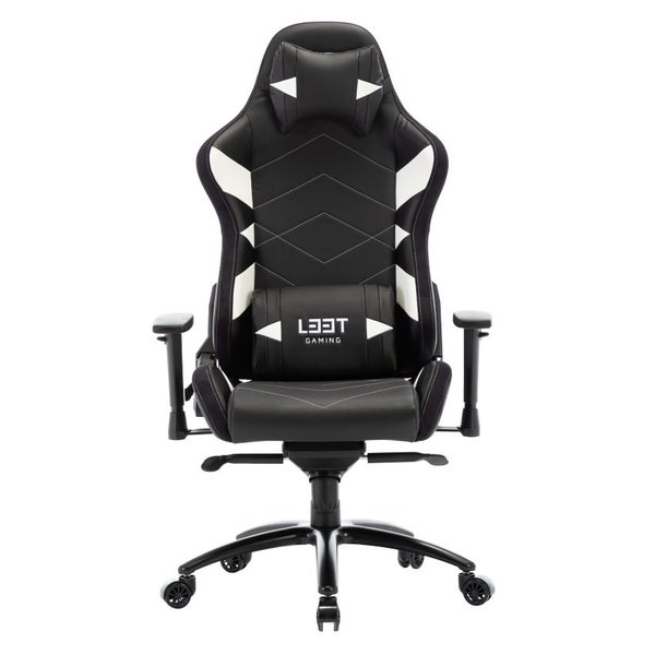 LEET L33T Elite V4 Gaming Chair PU Leather - White Carousel 1